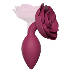 Love to Love Plug anal bijou Open Roses M 8 x 3.3cm Rose